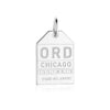 Silver USA Charm, ORD Chicago Luggage Tag - JET SET CANDY  (2457708789818)