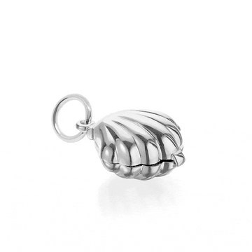 Clamshell Charm Silver