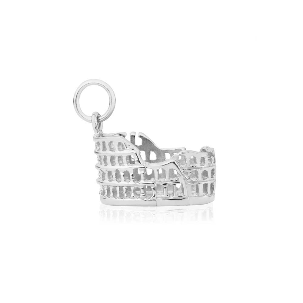 Silver Colosseum Charm - JET SET CANDY  (1720171954234)