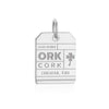 Silver Ireland Charm, ORK Cork Luggage Tag (SHIPS JUNE) - JET SET CANDY  (1720195088442)