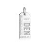 Denver Colorado USA DEN Luggage Tag Charm Silver