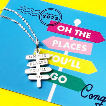 "Oh the Places You’ll Go" Charm Silver