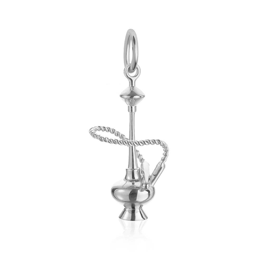 Sterling Silver Hookah Charm - JET SET CANDY  (1720172445754)