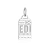 Silver Scotland Charm, EDI Edinburgh Luggage Tag (SHIPS JUNE) - JET SET CANDY  (1720180637754)