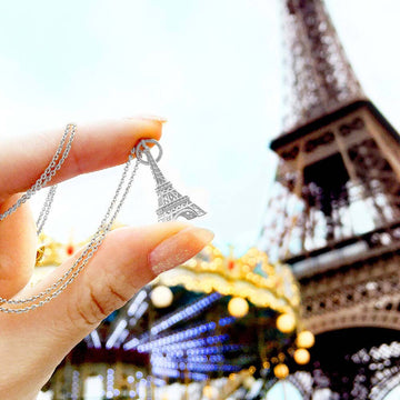 Eiffel Tower Charm Paris France Silver
