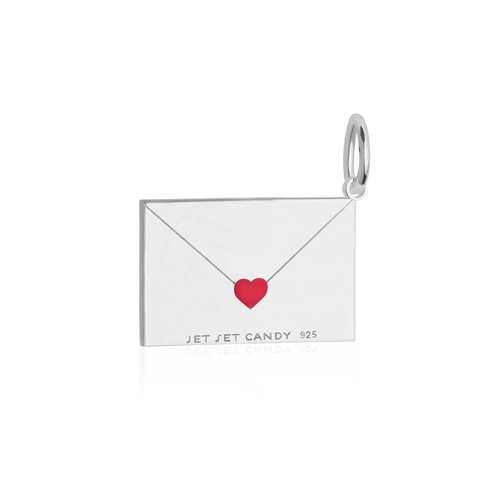 Silver Customizable Air Mail Charm - JET SET CANDY (7671766089976)