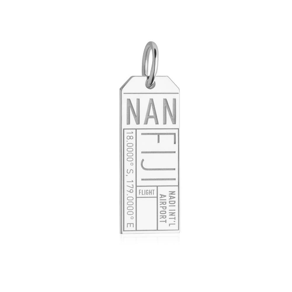 Silver Travel Charm, NAN Fiji Luggage Tag - JET SET CANDY  (1720179195962)