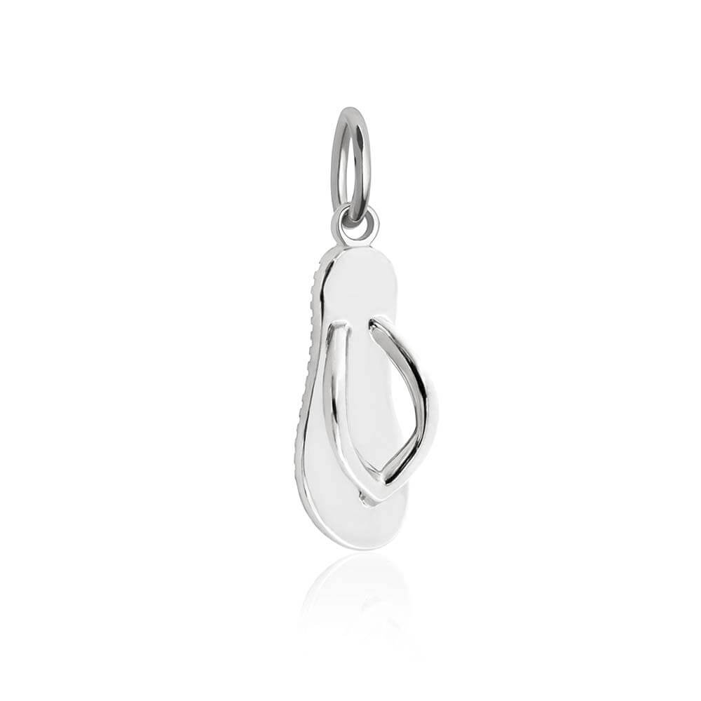 Sterling Silver Flip-Flop Charm - JET SET CANDY  (1720177098810)