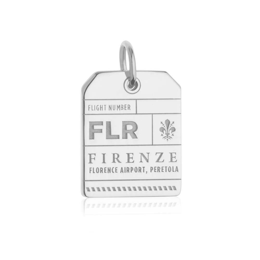 Silver Italy Charm, FLR Florence Luggage Tag - JET SET CANDY  (1720194957370)