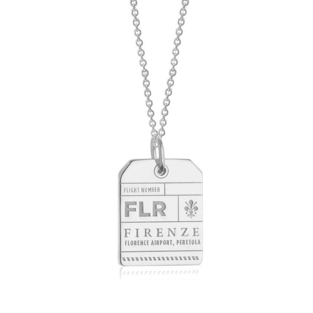 Silver Italy Charm, FLR Florence Luggage Tag - JET SET CANDY  (1720194957370)