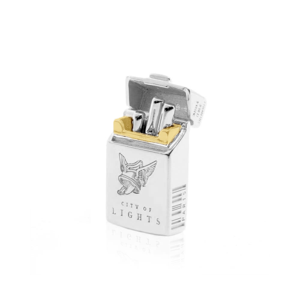 Silver French Charm, Gauloises Cigarettes - JET SET CANDY (7668088570104)