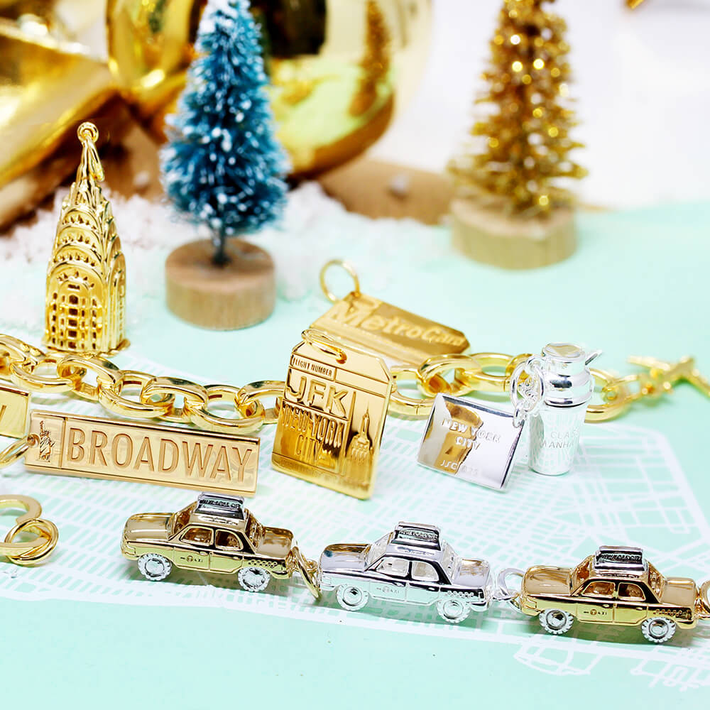 Silver New York Taxi Charm - JET SET CANDY (2275134308410)