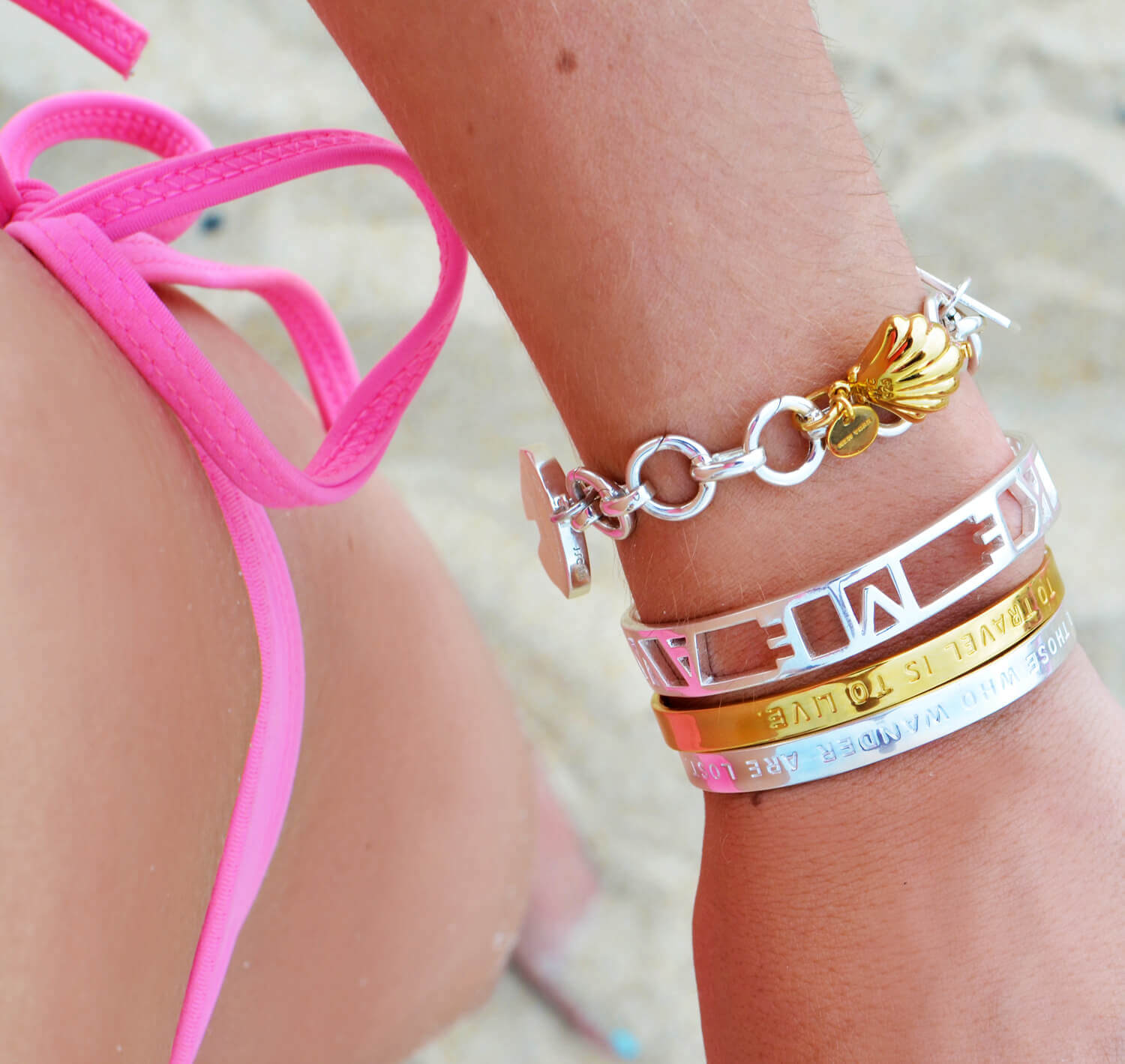 Silver Inspirational Cuff Bracelet 