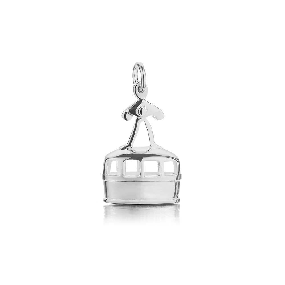 Silver Gondola Ski Charm - JET SET CANDY  (1720177918010)