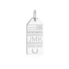 Silver Greece Charm, JMK Mykonos Luggage Tag - JET SET CANDY  (1720192696378)