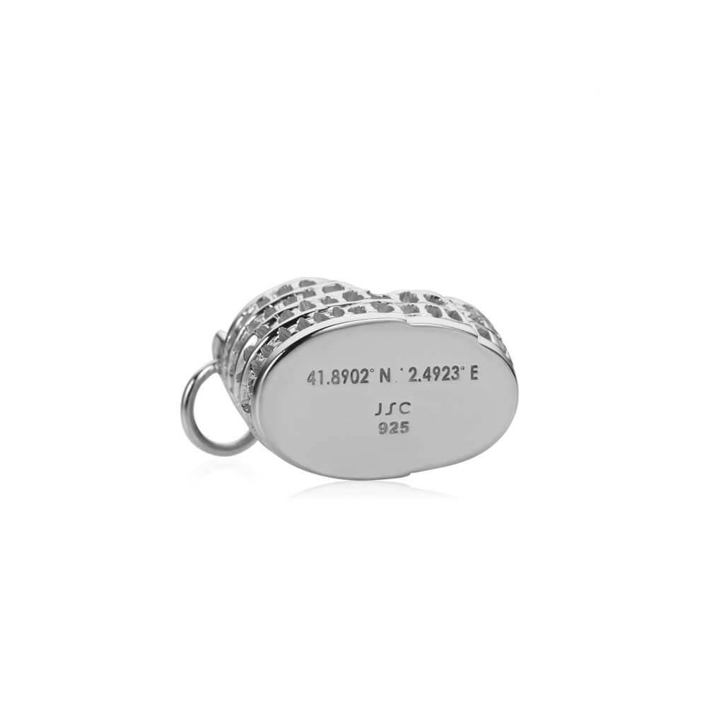 Silver Colosseum Charm - JET SET CANDY  (1720171954234)