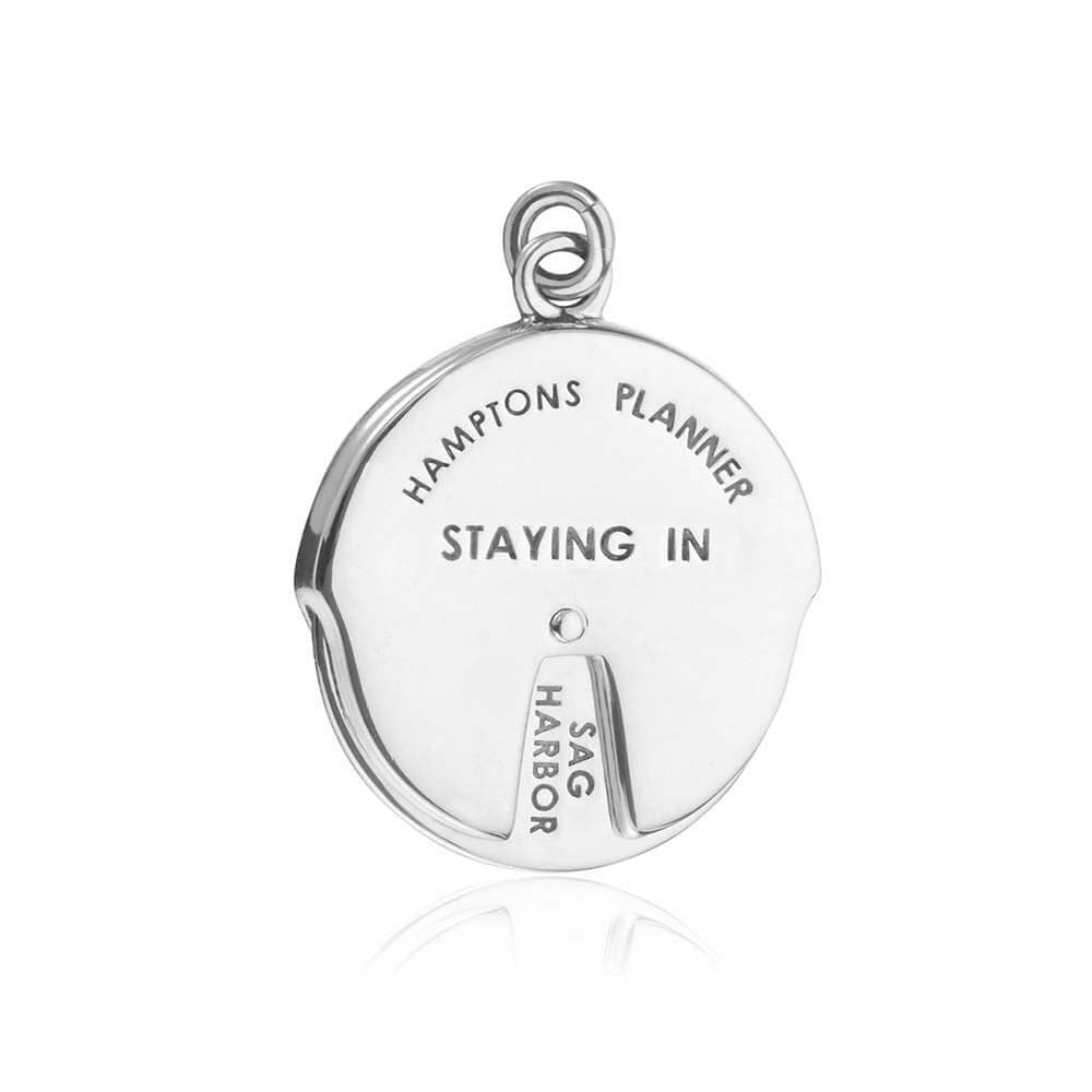 Silver Hamptons Spinner Charm - JET SET CANDY  (1720173690938)