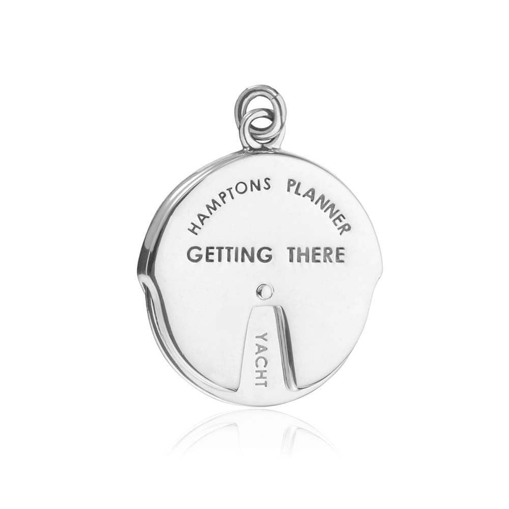 Silver Hamptons Spinner Charm - JET SET CANDY  (1720173690938)