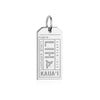 Kaua'i Lihue Hawaii USA LIH Luggage Tag Charm Silver