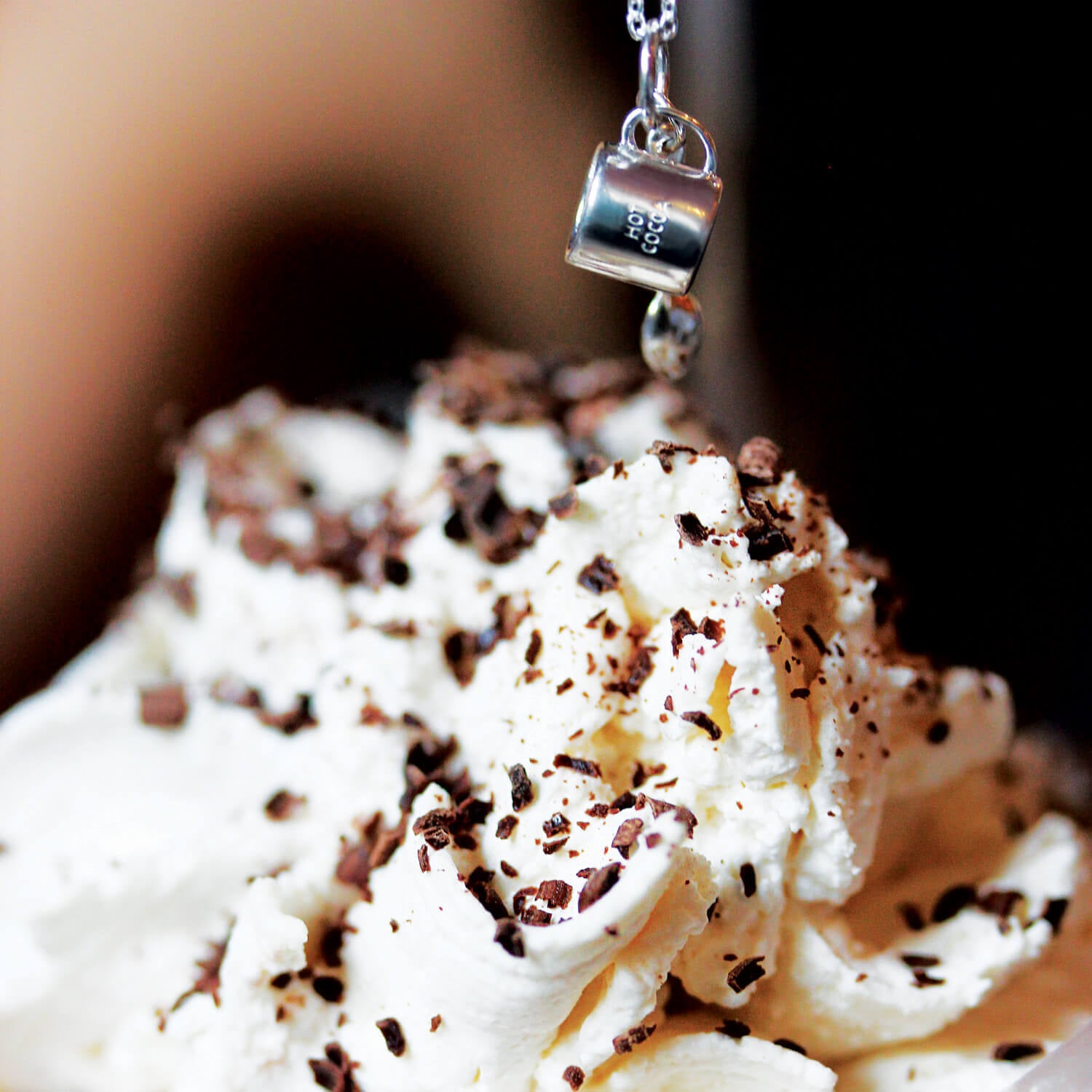 Silver Hot Chocolate Mug Charm - JET SET CANDY  (1766917144634)