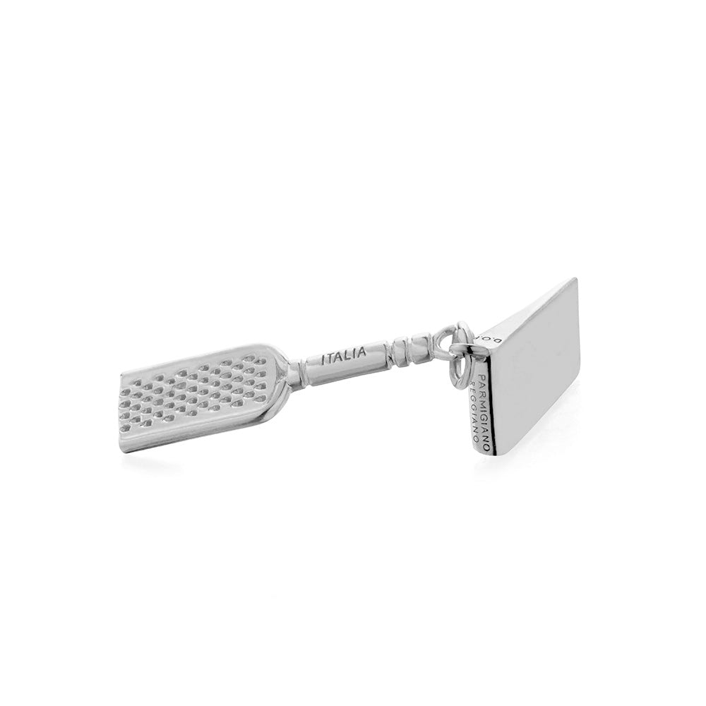Silver Italy Charm, Parmesan Cheese & Grater (1720169529402)