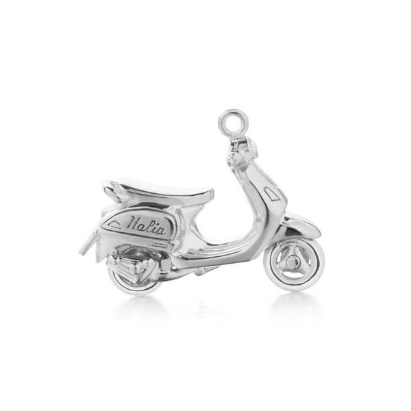 Scooter Charm Italy Silver