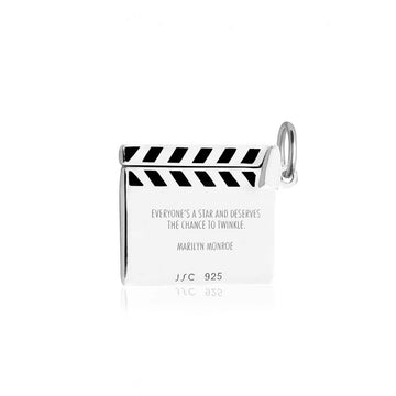 Los Angeles Clapboard Charm Silver