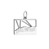 Los Angeles Hollywood Hills Sign Charm Silver