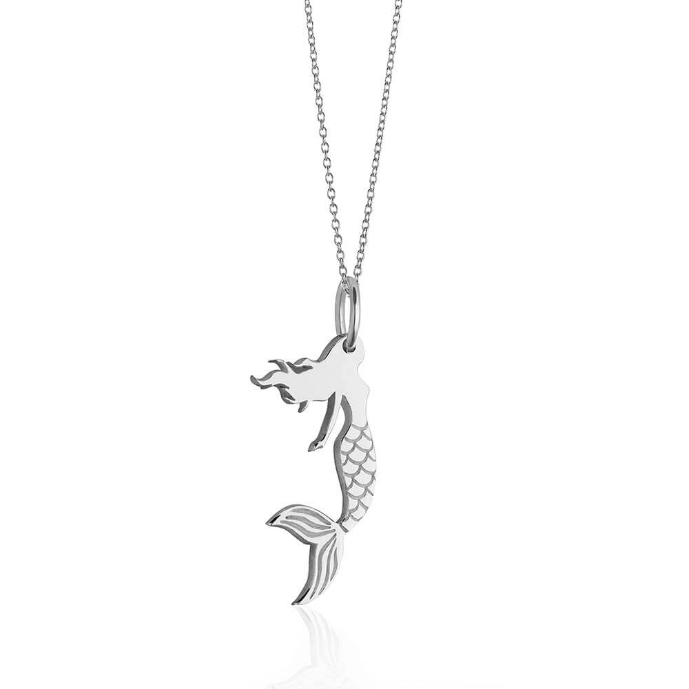 Sterling Silver Mermaid Charm - JET SET CANDY  (2351861104698)