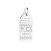 Silver Mexico Charm, MEX Luggage Tag - JET SET CANDY  (1720192565306)