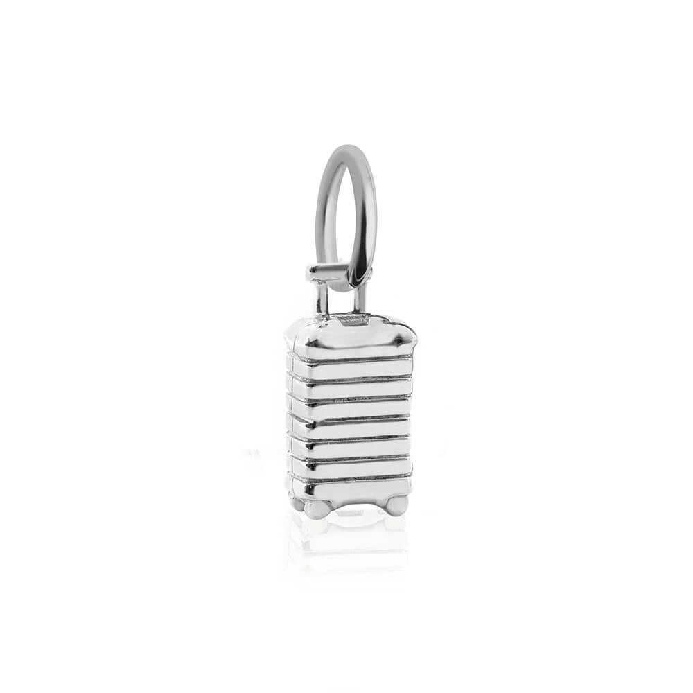 Silver Smart Suitcase Charm, Mini - JET SET CANDY (7535316926712)