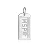 Sterling Silver Charm, MSP Minneapolis Luggage Tag - JET SET CANDY  (2268483256378)
