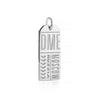 Moscow Russia DME Luggage Tag Silver