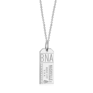 Silver Tennessee Charm, Nashville BNA Luggage Tag