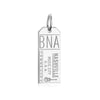 Silver Tennessee Charm, Nashville BNA Luggage Tag (SHIPS JUNE) - JET SET CANDY  (1720194170938)