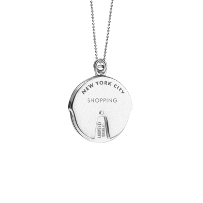 Silver New York Charm, NYC Planner Spinner - JET SET CANDY  (1720173199418)