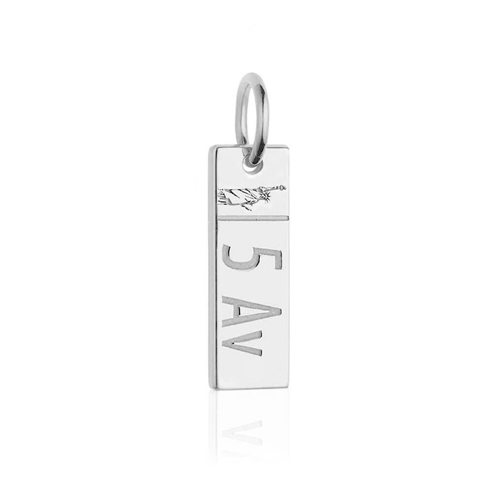 PRE-ORDER Silver Fifth Avenue 5th New York Sign Charm (SHIPS JULY) - JET SET CANDY  (4508331475032)