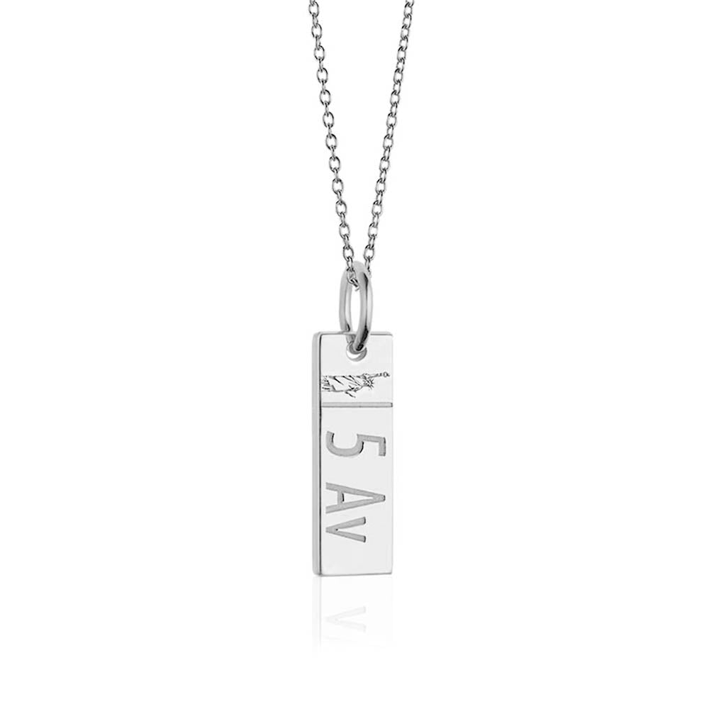 PRE-ORDER Silver Fifth Avenue 5th New York Sign Charm (SHIPS JULY) - JET SET CANDY  (4508331475032)