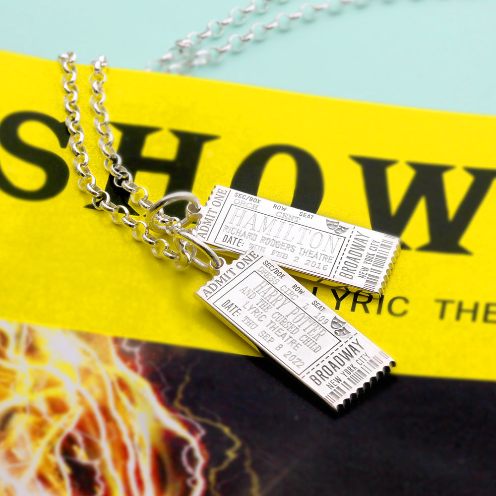 Gold Broadway Ticket Charm - JET SET CANDY (7807966904568)
