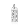 Oklahoma City USA OKC Luggage Tag Charm Silver