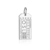 Oslo Norway OSL Luggage Tag Charm Silver