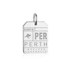 Perth Australia PER Luggage Tag Charm Silver