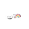 Rainbow Single Stud, Silver