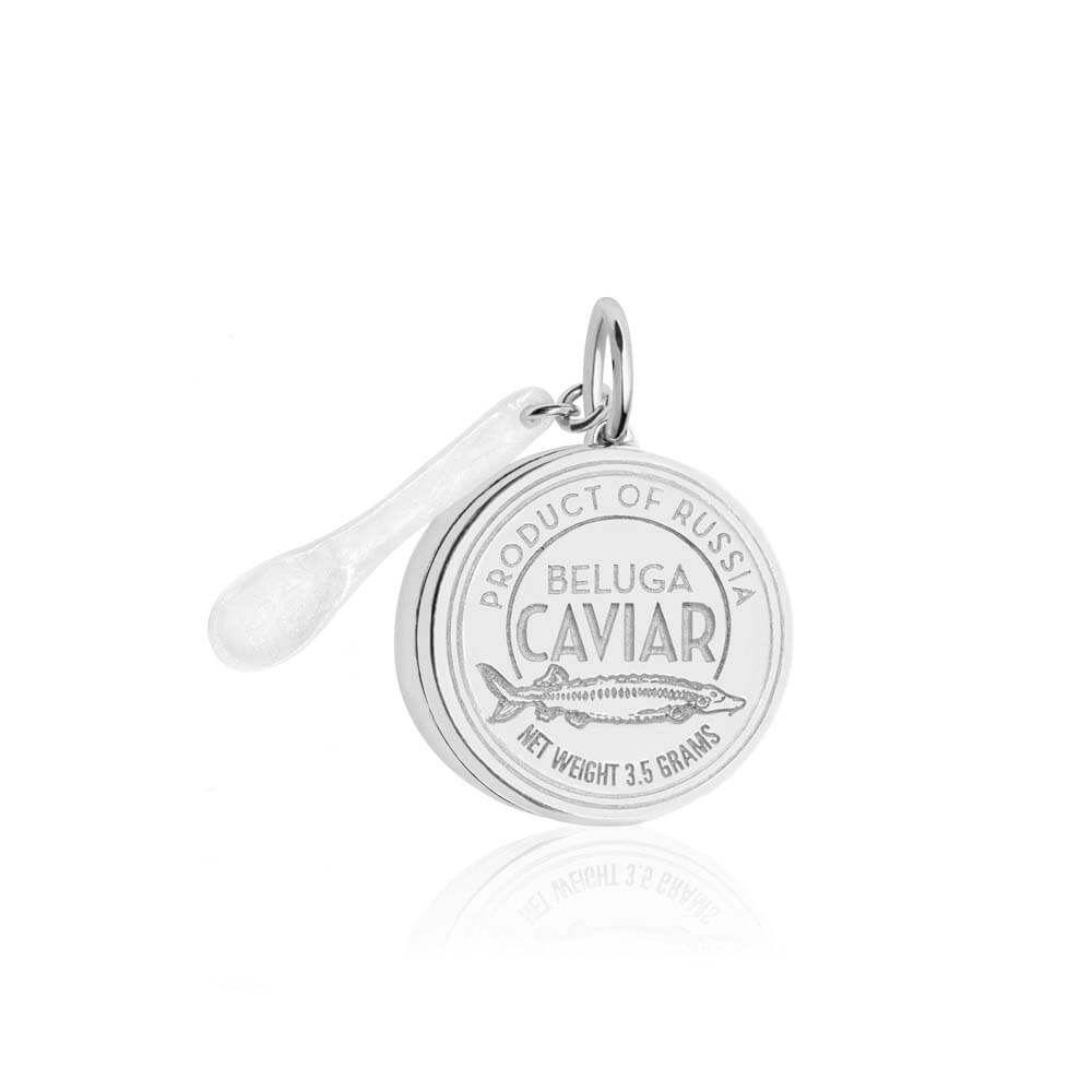 Silver Russian Caviar Charm - JET SET CANDY  (2457673236538)