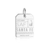 Silver USA Charm, SAF Santa Fe Luggage Tag - JET SET CANDY  (1720182374458)