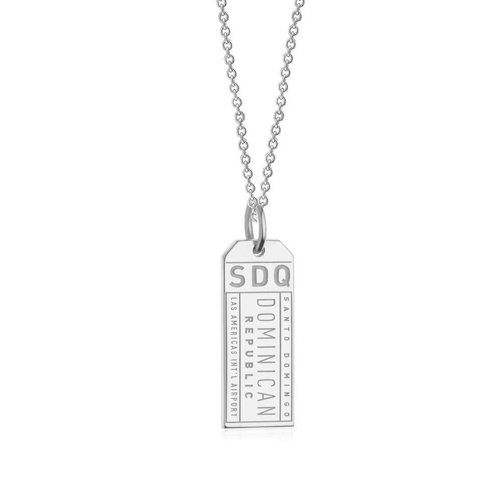 Silver Charm, SDQ Santo Domingo Luggage Tag - JET SET CANDY  (1720194203706)
