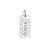 Shannon Ireland SNN Luggage Tag Charm Silver