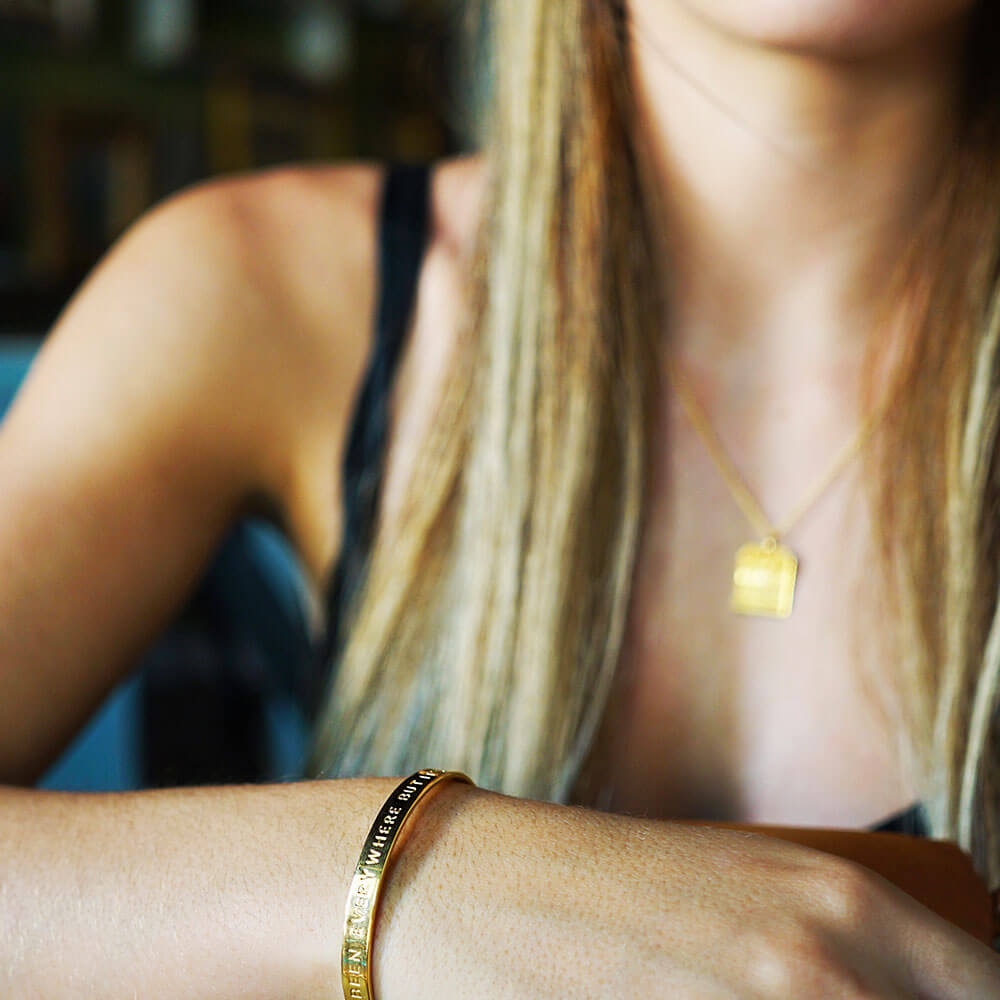 Gold Inspirational Cuff 