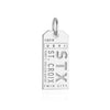 St. Croix Virgin Islands Caribbean STX Luggage Tag Charm Silver
