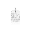 Silver USA Charm, St. Louis STL Luggage Tag - JET SET CANDY  (2336695222330)